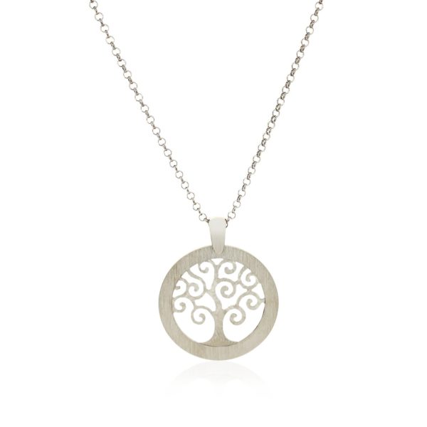 Tree of Life Cutout Pendant in Sterling Silver