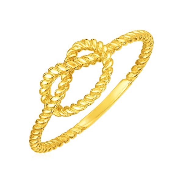 14k Yellow Gold Polished Knot Ring