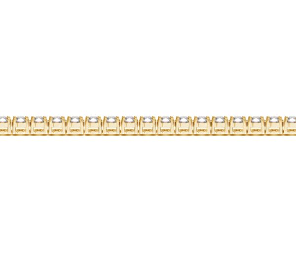 14k Yellow Gold Round Diamond Tennis Bracelet (6 cttw)