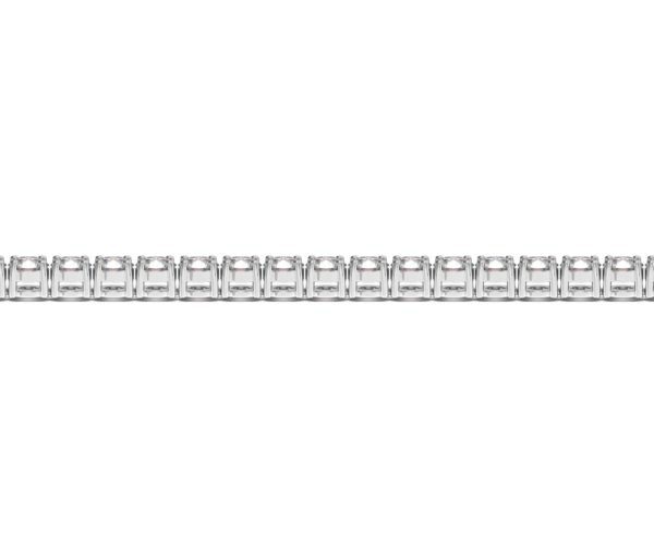 14k White Gold Round Diamond Tennis Bracelet (10 cttw)