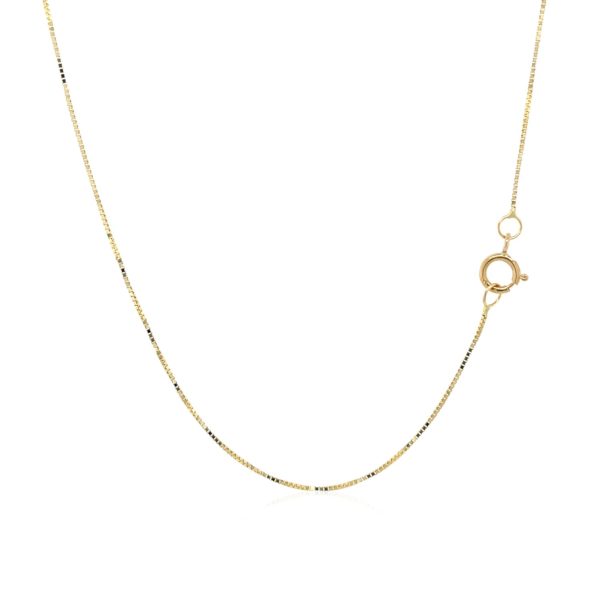 14k Yellow Gold Open Circle Drop Pendant