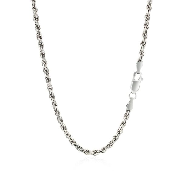 Sterling Silver 2.9mm Diamond Cut Rope Style Chain