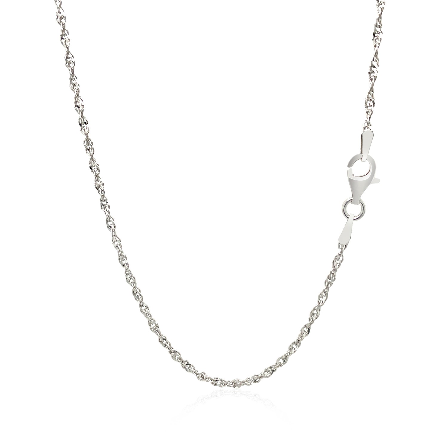 Sterling Silver 2.0mm Singapore Style Chain