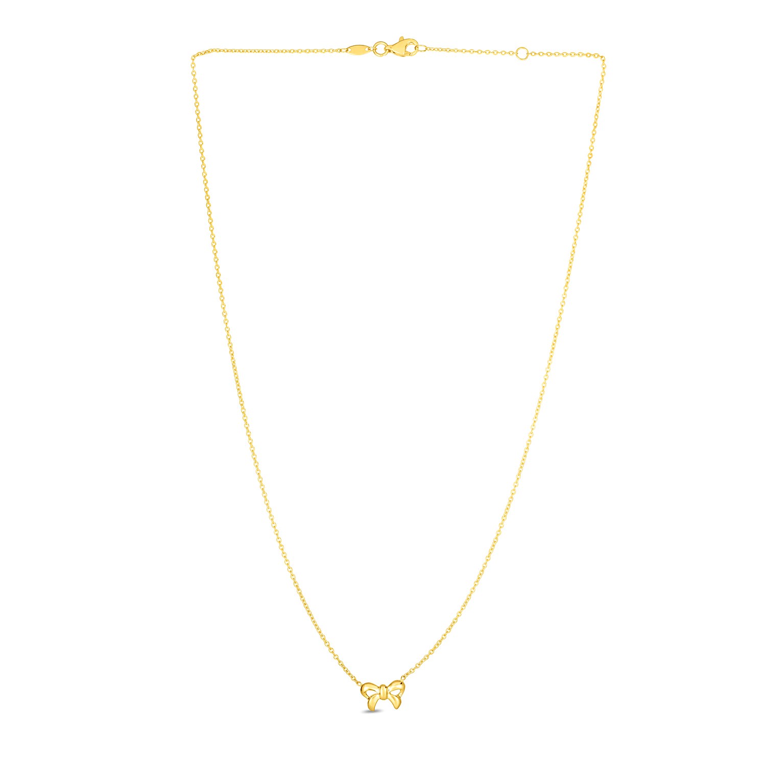 14k Yellow Gold Pendant with Bow