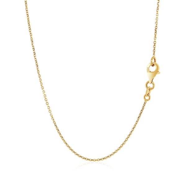 Lariat Necklace with Two Love Knots in 14k Yellow Gold