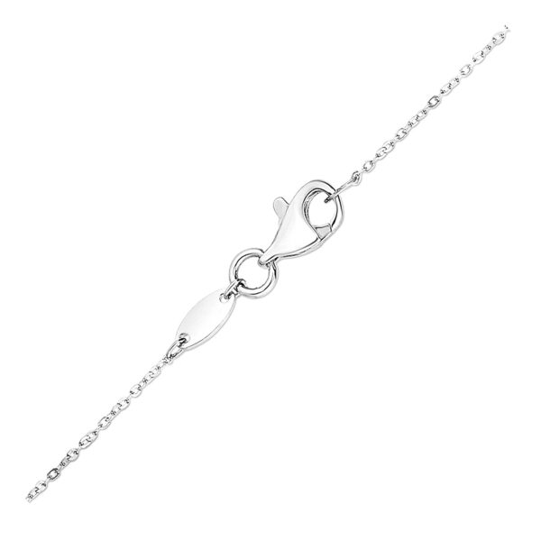 Diamond Symbol Pendant in 14k White Gold