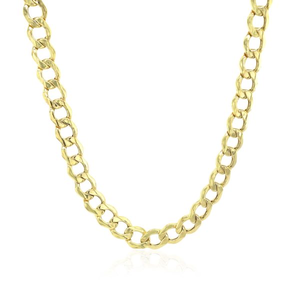 5.3mm 10k Yellow Gold Curb Chain