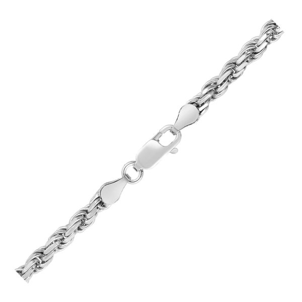 Sterling Silver 3.6mm Diamond Cut Rope Style Chain