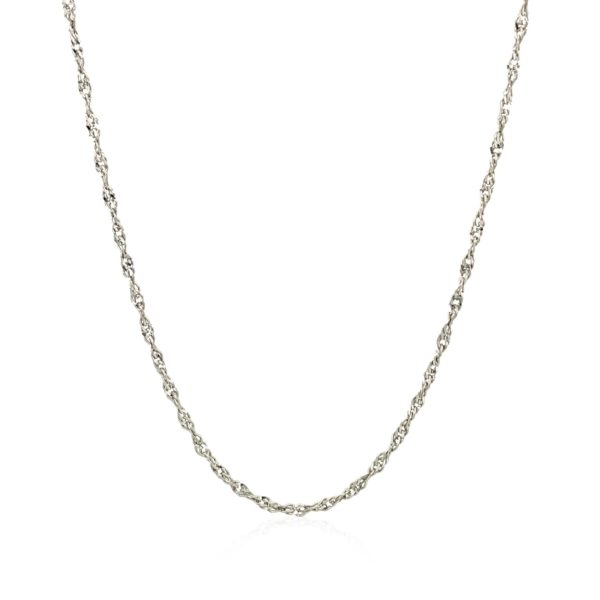 Sterling Silver 1.6mm Singapore Style Chain